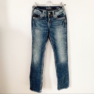 3 FOR $25 SILVER Suki Mid Slim Boot Cut Jeans